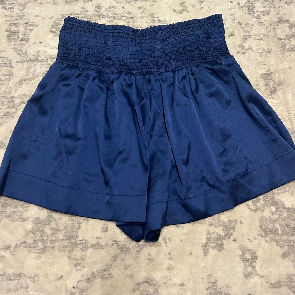 Red and blue shorts